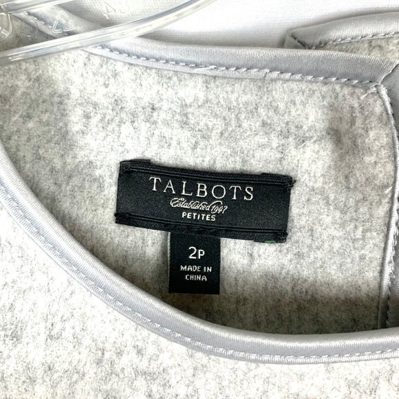 Talbots Grey Felted Wool Back Button Blazer - Picture 3 of 4